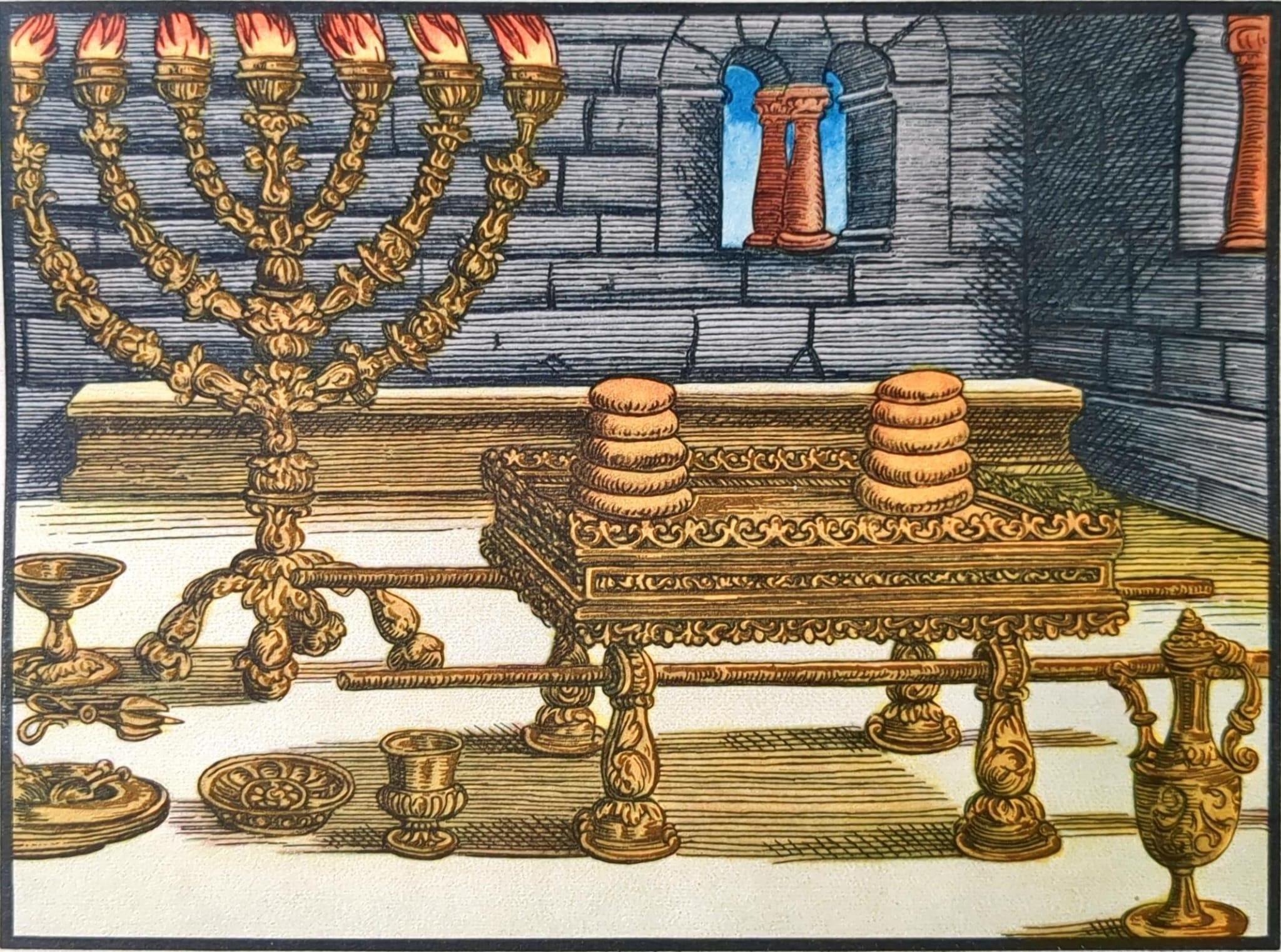 Leuchter und Schaubrottisch